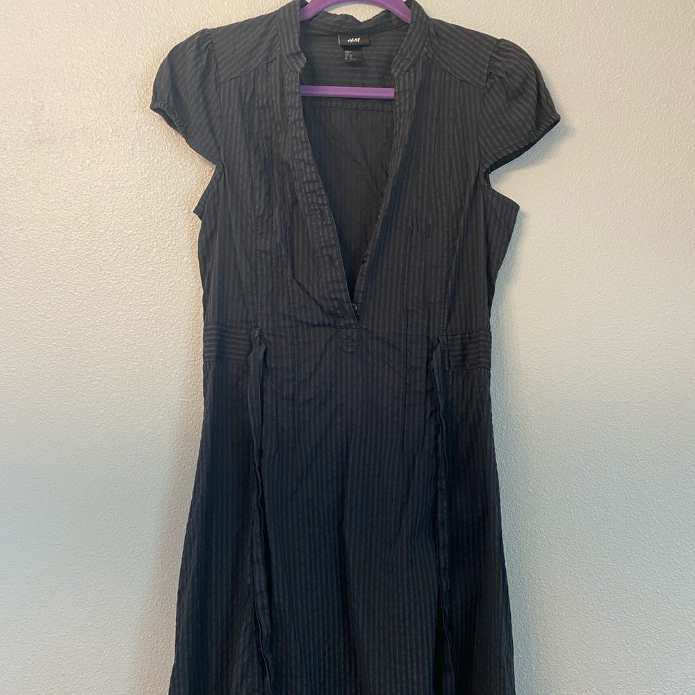 H & M black knee length dress.